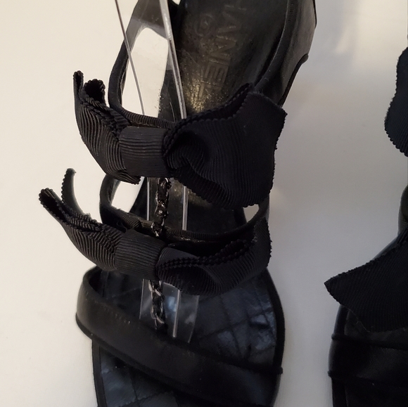 Authentic Chanel 2007 interlocking CC Slingback Sandals - size EU38.5/US 8 - Picture 10 of 12